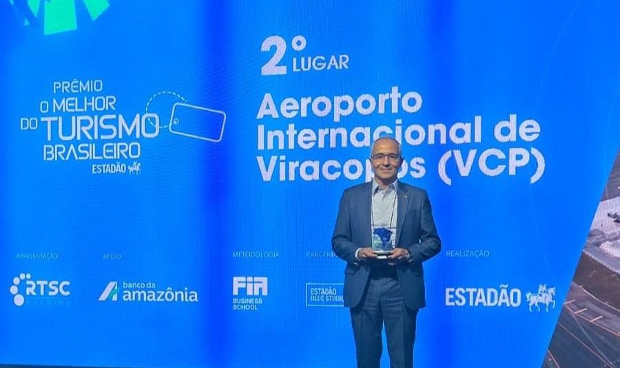 Viracopos conquista a 2ª colocação na categoria aeroportos no Prêmio 'O Melhor do Turismo Brasileiro'   