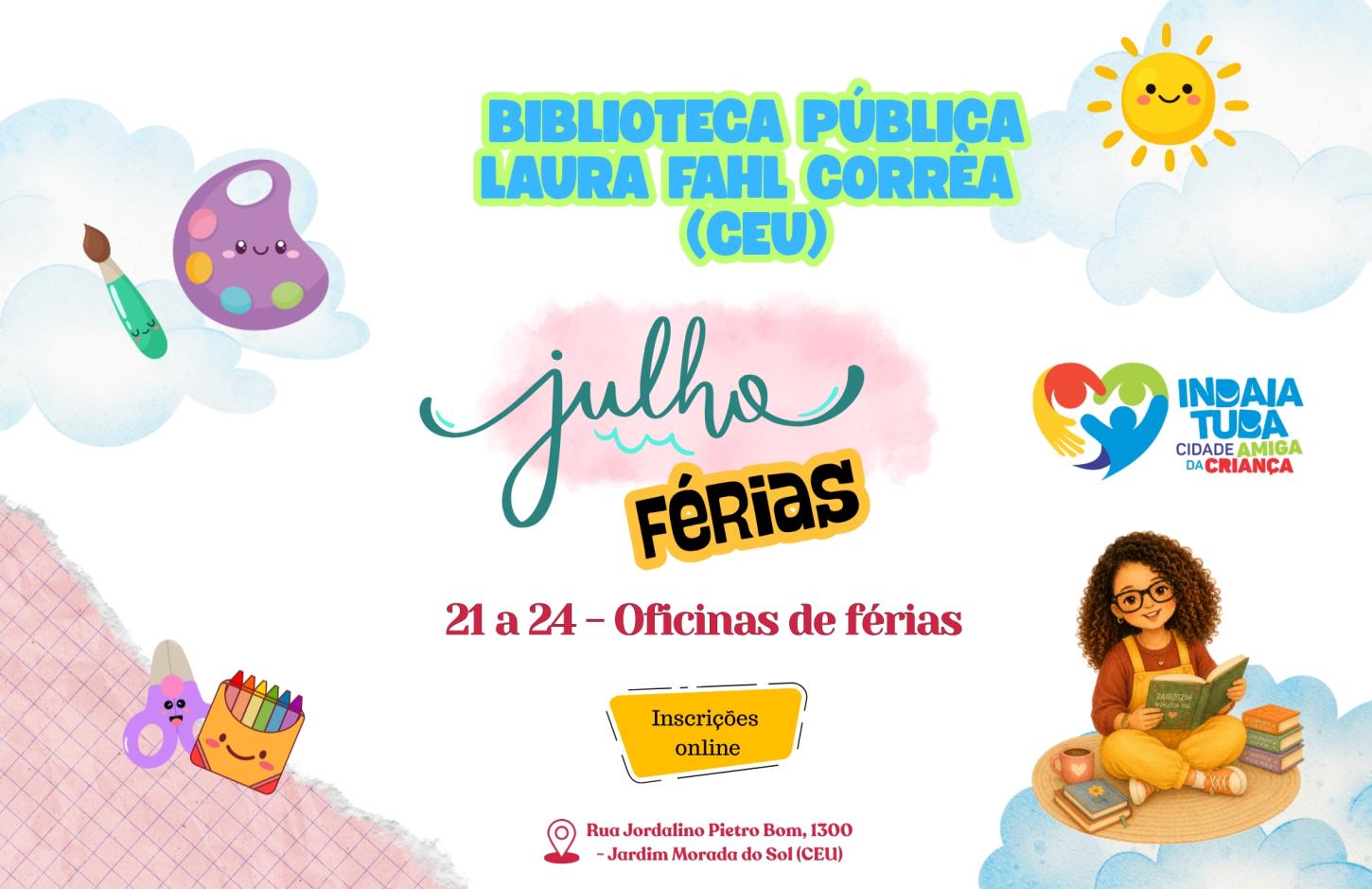 Biblioteca Pública do CEU São Conrado prepara semana especial de oficinas para o público infantil