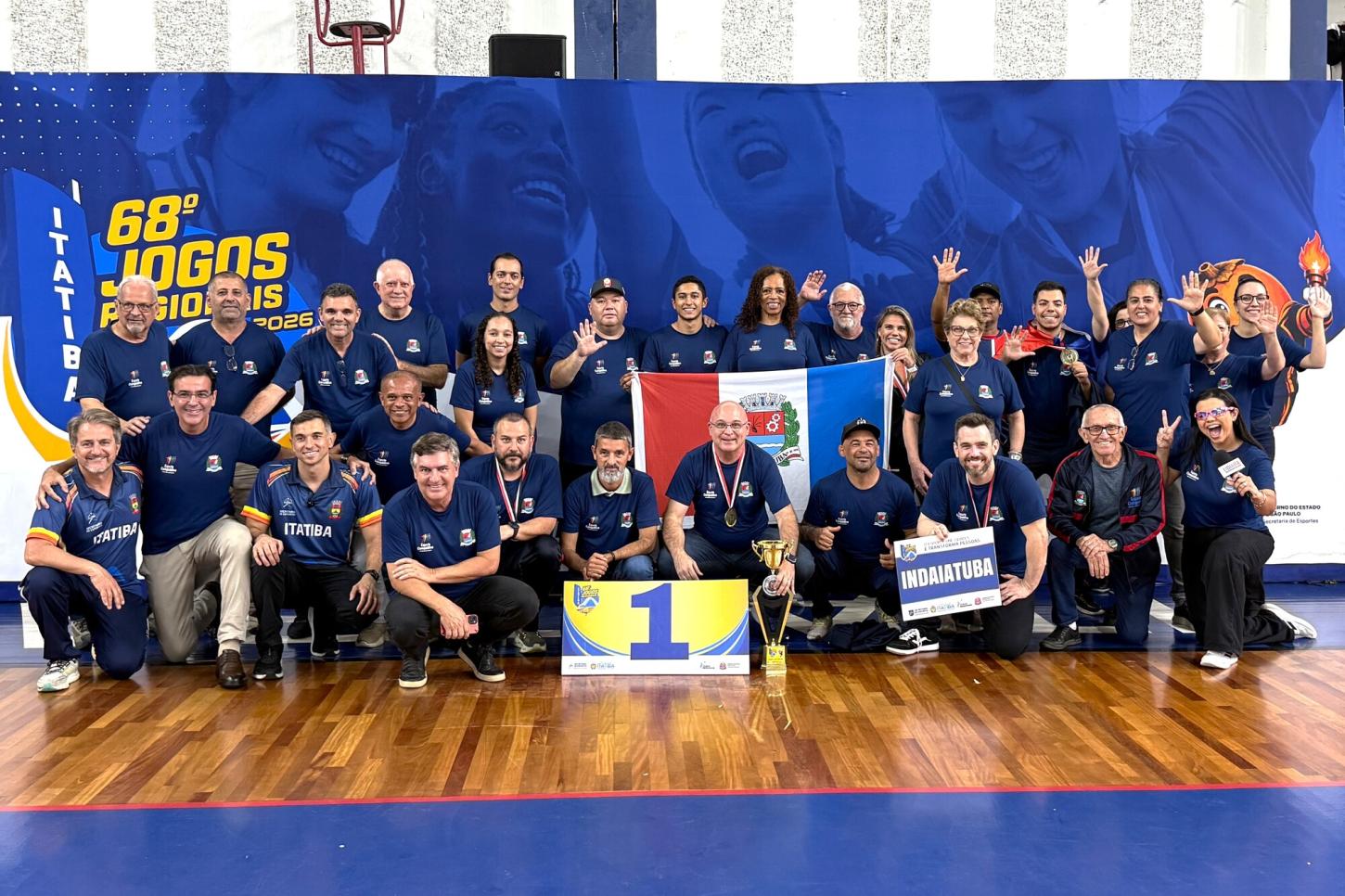 Indaiatuba celebra pentacampeonato nos 68º Jogos Regionais em Itatiba