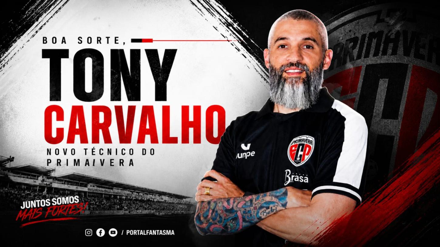 Tony Carvalho é promovido a Técnico do Primavera !